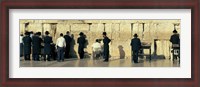 Framed People praying at Wailing Wall, Jerusalem, Israel