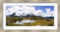 Framed Clouds over mountains, Key Summit, Fiordland National Park, South Island, New Zealand