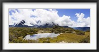 Framed Clouds over mountains, Key Summit, Fiordland National Park, South Island, New Zealand
