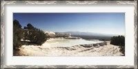 Framed Hot springs and Travertine Pool, Pamukkale, Turkey