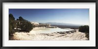 Framed Hot springs and Travertine Pool, Pamukkale, Turkey