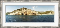 Framed Pirates Cave in the Mediterranean sea, Sunken City, Kekova, Antalya Province, Turkey