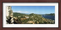 Framed Aerial view from the Byzantine Castle, Kekova, Lycia, Antalya Province, Turkey