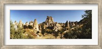 Framed Caves and Fairy Chimneys in Cappadocia, Central Anatolia Region, Turkey