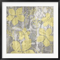 Framed Yellow & Gray II