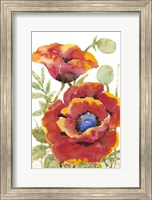 Framed Poppy Floral I