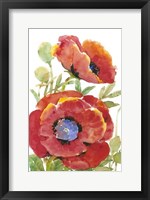 Poppy Floral II Framed Print