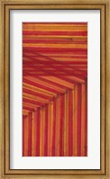 Framed Line Study Orange