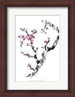 Framed Plum Blossom Branch II