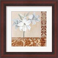 Framed Portrait of a White Lily