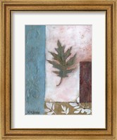Framed Painterly Leaf Collage I