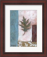 Framed Painterly Leaf Collage I