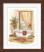 Framed 'Watercolor Bath in Spice II' border=