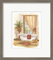Framed 'Watercolor Bath in Spice II' border=