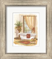 Framed 'Watercolor Bath in Spice II' border=