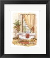 Framed 'Watercolor Bath in Spice II' border=