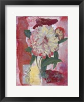 Magenta Flower Collage II Framed Print