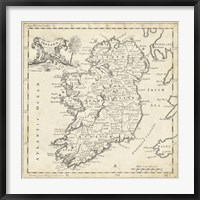 Framed Map of Ireland