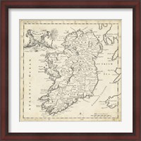 Framed Map of Ireland