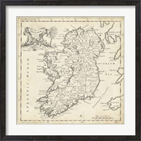 Framed Map of Ireland