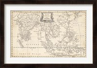 Framed Map of East Indies
