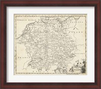 Framed Map of Germany