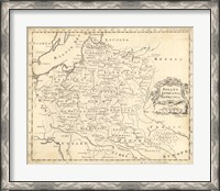 Framed Map of Poland