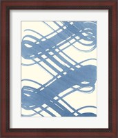 Framed Macrame Blue I