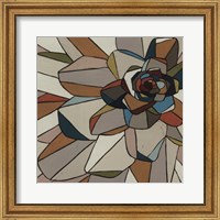 Framed Stained Glass Floral I