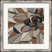 Framed Stained Glass Floral I