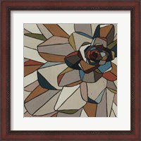 Framed Stained Glass Floral I