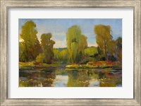 Framed Monet's Water Lily Pond I