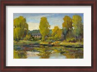 Framed Monet's Water Lily Pond II