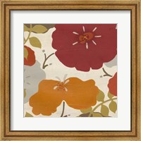 Framed Hibiscus Fresco II