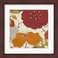 Framed Hibiscus Fresco II