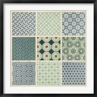 Pattern Patch II Framed Print