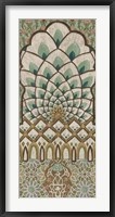 Peacock Tapestry I Framed Print