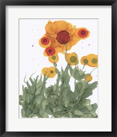 Framed Poppy Whimsy I