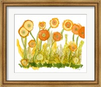 Framed Sunlit Poppies II