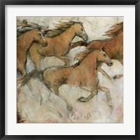 Framed Horse Fresco I