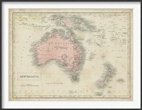 Framed Map of Australia