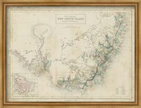 Framed Map of New South Wales