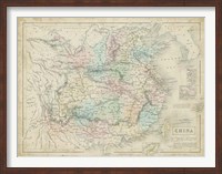 Framed Map of China