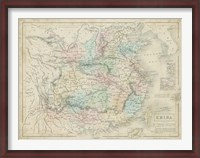 Framed Map of China