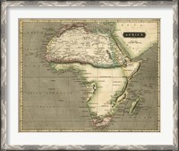 Framed Thomson's Map of Africa