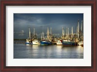 Framed Shrimp Boats I