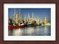 Framed Shrimp Boats II