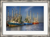 Framed Shrimp Boats III