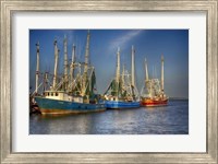 Framed Shrimp Boats III