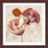 Framed Painted Poppies